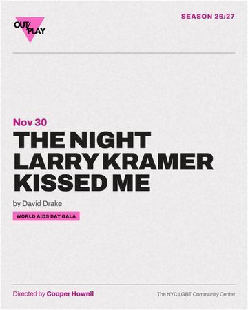 The Night Larry Kramer Kissed Me poster