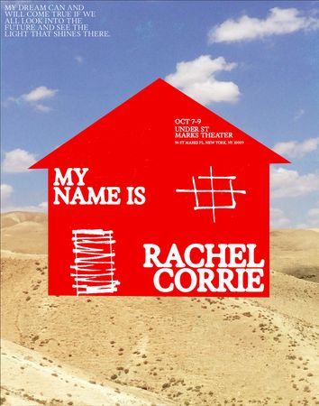 My Name is Rachel Corrie poster