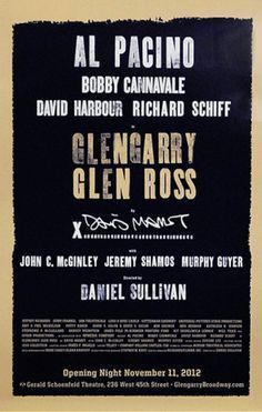 Glengarry Glen Ross poster