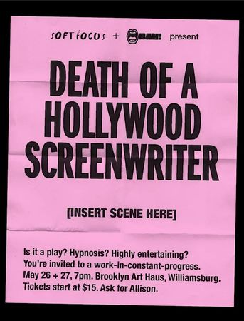 Death of a Hollywood Screenwriter poster
