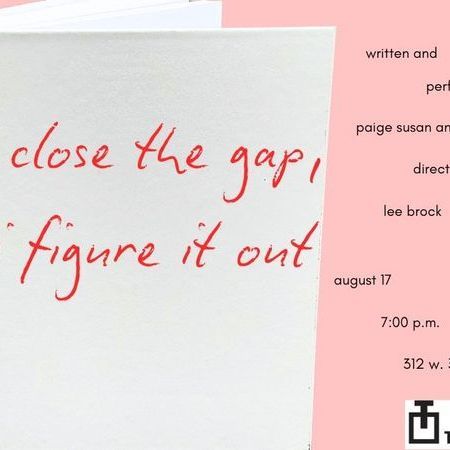 I close the gap, I figure it out