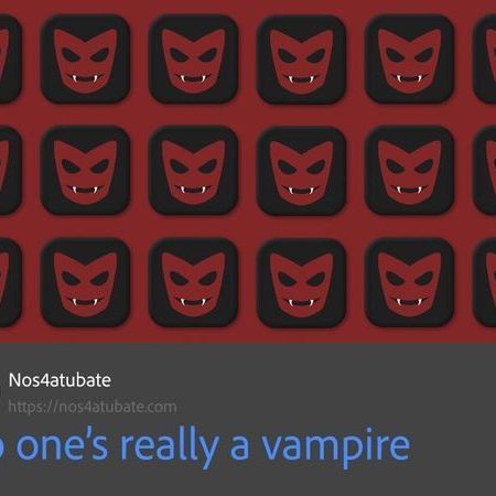 No One's Really A Vampire poster
