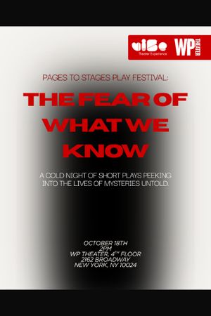 The Pages to Stages Play Festival poster